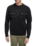 The Kooples Geometric-print Sweater