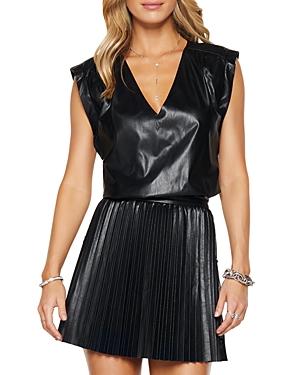 Ramy Brook Effie Faux Leather Dress