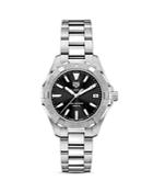 Tag Heuer Aquaracer Quartz Ladies' Black Steel Watch, 32mm