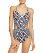 Tory Burch Acoma Cutout One Piece Swimsuit