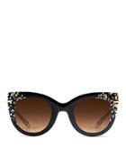 Krewe Laveau 24k Gold Cat Eye Gradient Sunglasses, 48mm