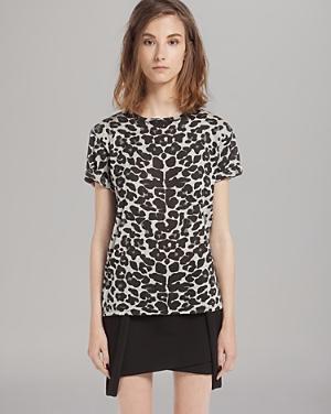 Maje Top - Crewneck Animal Print