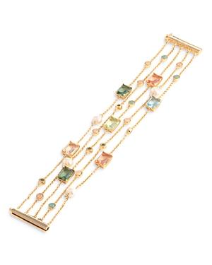 Lauren Ralph Lauren Multi Stone Five Row Bracelet