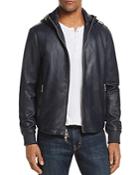 Michael Kors Nappa Hooded Leather Jacket