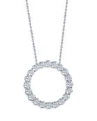 Bloomingdale's Diamond Circle Pendant Necklace In 14k White Gold, 5.0 Ct. T.w. - 100% Exclusive