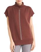 Peserico Short Sleeve Chain Detail Sweater