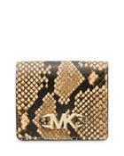 Michael Michael Kors Izzy Small Embossed Leather Billfold Snap Wallet