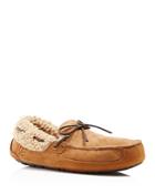 Ugg Australia Fleming Suede Slipper With Shearling Lining