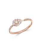 Bloomingdale's Cluster Diamond Ring In 14k Rose Gold, 0.25 Ct. T.w. - 100% Exclusive
