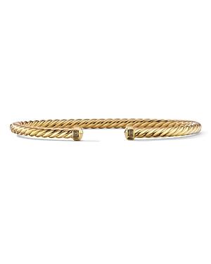 David Yurman Men's 18k Yellow Gold Cable Cuff Bracelet