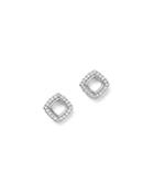 Diamond Geometric Earrings In 14k White Gold, .20 Ct. T.w. - 100% Exclusive
