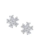 Bloomingdale's Diamond Flower Cluster Stud Earrings In 14k White Gold, 1.0 Ct. T.w. - 100% Exclusive