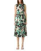 St. John Orchid Fever Belted Dress
