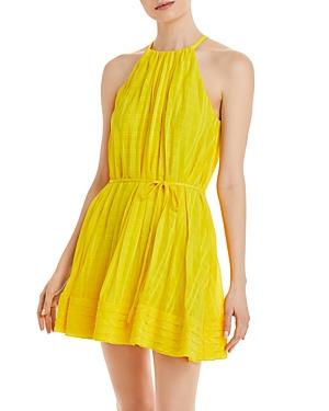 Ramy Brook Bobbi Plaid Halter Mini Dress