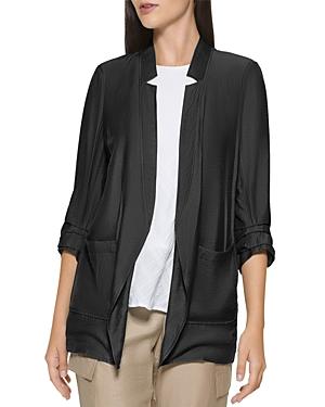 Dkny Ruched Sleeve Blazer