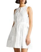 Ted Baker Maylee-flippy Mini Dress With Neck Tie