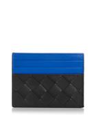 Bottega Veneta Two Tone Woven Leather Card Case