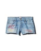 Alice + Olivia Amazing Embroidered Denim Shorts In Be Nice