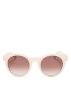 Pared Eyewear Lime & Coconut Round Sunglasses, 48.5mm