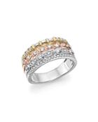 Bloomingdale's Diamond Round & Baguette Multi-row Band In 14k Gold, 0.85 Ct. T.w. - 100% Exclusive