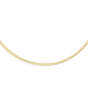 Adinas Jewels Flat Curb Chain Necklace, 16