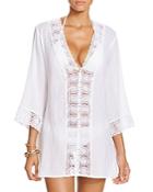 La Blanca Intuition V-neck Tunic Cover Up