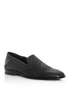 Jimmy Choo Men's Thame Embossed Leather Smoking Slippers