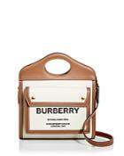 Burberry Canvas & Leather Shoulder Bag