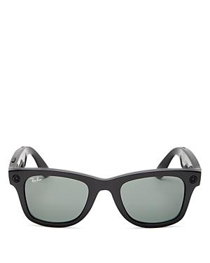 Ray-ban Unisex Classic Wayfarer Stories Smart Sunglasses, 50mm