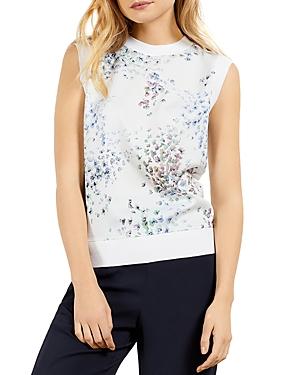 Ted Baker Floral Front Sleeveless Sweater