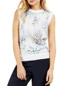 Ted Baker Floral Front Sleeveless Sweater