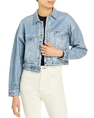 Rag & Bone Miramar Cropped Denim Trucker Jacket