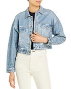 Rag & Bone Miramar Cropped Denim Trucker Jacket