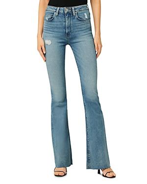 Hudson Holly High Rise Flared Jeans In Summer Flame