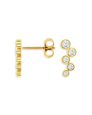 Bloomingdale's Diamond Bezel Set Studs In 14k Yellow Gold, 0.30 Ct. T.w. - 100% Exclusive