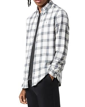 Allsaints Slim Fit Aviston Plaid Shirt