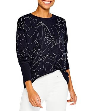 Nic+zoe Swirling Stitches Sweater