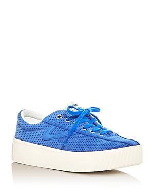 Tretron Women's Nylite Bold Perforated Lace Up Platform Sneakers