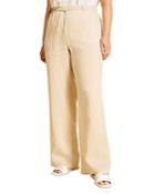 Marina Rinaldi Recanati Linen Wide-leg Trousers