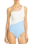 Onia Sienna Color Block One-shoulder One Piece Swimsuit