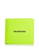 Balenciaga Logo Leather Bifold Wallet