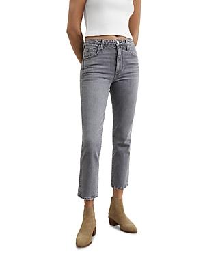 Amo Chloe Crop Jeans In Grey Skies