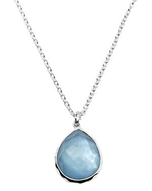 Ippolita Sterling Silver Wonderland Clear Quartz & Mother-of-pearl Doublet Pendant Necklace, 18