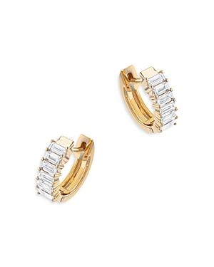 Bloomingdale's Diamond Baguette Huggie Hoop Earrings In 14k Yellow Gold, 0.95 Ct. T.w. - 100% Exclusive