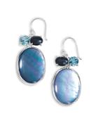Ippolita Sterling Silver Rock Candy Three Stone Drop Earrings