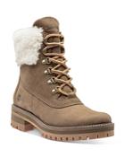 Timberland Women's Courmyeur Valley Faux Fur Trim Waterproof Cold Weather Boots
