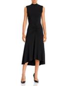 Aqua Aubrey Mock Neck Midi Dress - 100% Exclusive