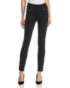 Paige Noir Rox Embellished Skinny Jeans In Black