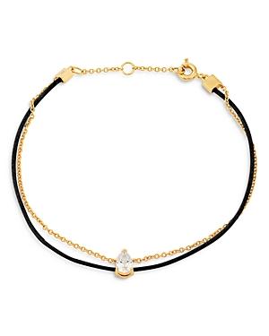 Ajoa By Nadri Chain And Braided Cord Double Bracelet