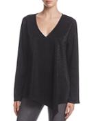 Status By Chenault Asymmetric Sparkle Top - 100% Bloomingdale's Exclusive